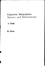 CONCRETE <em>STRUCTURES</em>:STRESSES <em>AND</em> DEFORMATIONS