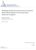 Maritime Territorial And Exclusive Economic Zone(EEZ)Disputes Involving China:Issues <em>For</em> Congress