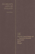 HALSBURY'S LAWS <em>OF</em> ENGLAND <em>VOLUME</em> 1<em>6</em>