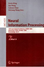 Lecture Notes in Computer <em>Science</em> 4233 Neural Information <em>Processing</em> 13th International Conference