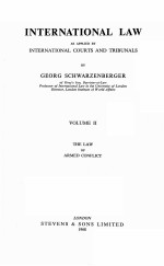INTERNATIONAL LAW AS APPLIED BY INTERNATIONAL COURTS <em>AND</em> TRIBUNALS VOLUME II