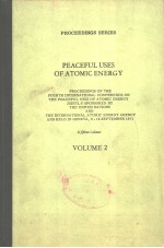 PEACEFUL USES <em>OF</em> ATOMIC ENERGY <em>VOLUME</em> 2