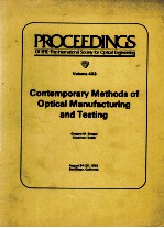 PROCEEDINGS OF SPIE-THE INTERN<em>A</em>ITON<em>A</em>L SOCIETY <em>FOR</em> OPTIC<em>A</em>L <em>ENGINEERING</em> VOLUME 433 CONTEMPOR<em>A</em>RY METHOD