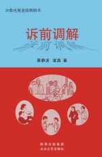 诉前调解  20集电视连续剧剧本