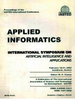 APPLIED INFORMATICS INTERNATIONAL SYMPOSIUM ON ARTIFICIAAL <em>INTELLIGENCE</em> AND APPLICATIONS