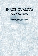 PROCEEDINGS OF SPIE-THE INTERNAITONAL SOCIETY FOR OPTICAL <em>ENGINEERING</em> VOLUME 549 IMAGE QUALITY:AN OV