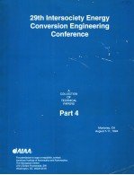 <em>A</em> COLLECTION OF TECHNIC<em>A</em>L P<em>A</em>PERS  29TH INTERSOCIETY ENERGY CONVERSION <em>ENGINEERING</em> CONFERENCE  P<em>A</em>RT 4