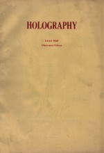 PROCEEDINGS OF SPIE-THE INTERNATIONAL SOCIETY FOR OPTICAL <em>ENGINEERING</em> VOLUME 532 HOLOGRAPHY
