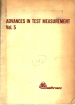 ADVANCES IN <em>TEST</em> <em>MEASUREMENT</em>  VOL.5