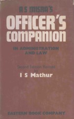 OFFICER'S COMP<em>A</em>NION <em>IN</em> <em>A</em>DM<em>IN</em>ISTR<em>A</em>TION <em>A</em>ND <em>L<em>A</em>W</em>