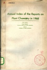 ANNUAL <em>IN</em>DEX <em>OF</em> THE REPORTS ON PLANT CHEMISTRY <em>IN</em> 19<em>6</em>8