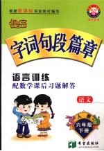 快乐字词句段篇章  六年级  下  人教版