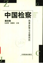 中国检察  第4卷  刑事政策与证据规则