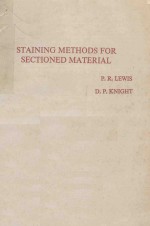 STAINING <em>METHODS</em> FOR SECTIONED MATERIAL