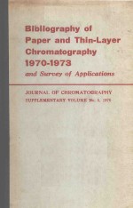 BIBLIOGRAPHY OF PAPER AND THIN LAYER CHROMATOGRAPHY 1970-1973 AND <em>S</em>URVEY OF APPLICATION<em>S</em>