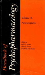 HANDBOOK <em>OF</em> PSYCHOPHARMACOLOGY <em>VOLUME</em> 1<em>6</em> NEUROPEPTIDES