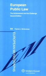 European Public Law The Achievement and the Challenge Second <em>Edition</em>