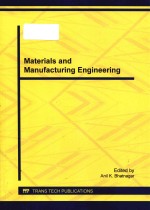 <em>Materials</em> and manufacturing <em>engineering</em> : selected