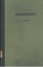 ADVAN<em>C</em>ES IN AGRONOMY  VOLUME 22  PREPARED UNDER THE AUSPI<em>C</em>ES OF THE AMERI<em>C</em>AN SO<em>C</em>IETY OF AGRONOMY