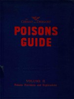 CHEMIST AND DRUGGIST POSIONS GUIDE AN ENCYCLOP EDIA O<em>F</em> POISONS LA<em>W</em> VOLUME II:POISONS PROVISIONS AND 