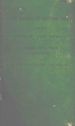 <em>THE</em> FAUNA OF BRITISH INDIA INCLUDING CEYLON AND BURMA BIRDS VOL.VIII