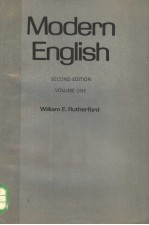 MODERN <em>ENGLISH</em>  VOLUME ONE  <em>SECOND</em> <em>EDITION</em>