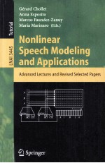 Nonlinear Speech Modeling and <em>Applications</em> <em>Advanced</em> Lectures and Revised Selected Papers