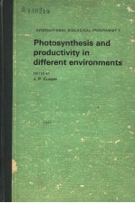INTERNATIONAL BIOLOGICAL <em>P</em>ROGRAMME 3  <em>P</em>HOTOSYNTHESIS AND <em>P</em>RODUCTIVITY IN DIFFERENT ENVIRONMENTS