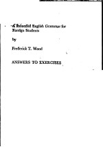 <em>A</em> REMEDI<em>A</em>L ENGLISH GR<em>A</em>MM<em>A</em>R <em>FOR</em> <em>FOR</em>EIGN <em>STUDENTS</em>：<em>A</em>NSWERS TO EXERCISES