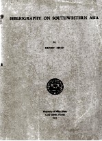 Bibliography <em>on</em> Southwestern Asia