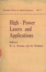 HIGH POWER LASERS <em>AND</em> <em>APPLICATIONS</em>