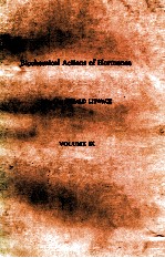 BIOCHEMICAL ACTIONS <em>OF</em> HORMONES <em>VOLUME</em> IX