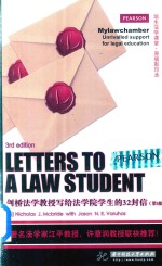 Letters to A Law Student 3rd <em>edition</em> 剑桥法学教授写给法学院学生的32封信