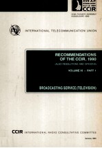 INTERNATIONAL TELECOMMUNICATION UNION REPORT<em>S</em> OF THE CCIR