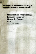 MATHEMATICAL PROGRAMM<em>IN</em>G ESSAYS <em>IN</em> HONOR <em>OF</em> GEORGE B.DANTZIG  PART 1