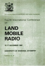 LAND MOBIL RADIO <em>UNIVERSITY</em> <em>OF</em> WARWICK COVENTRY 15th-17th December