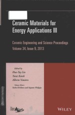 Ceramic <em>materials</em> for energy <em>applications</em> III. <em>Volume</em> <em>3</em>4