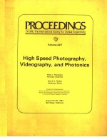 PROCEEDINGS OF SPIE-THE INTERNATIONAL SOCIETY FOR OPTICAL <em>ENGINEERING</em>  VOLUME 427 HIGH SPEED PHOTOGR