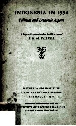 Indonesia in 1956 Political and <em>Economic</em> Aspects