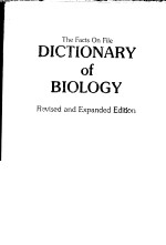 THE FACTS <em>ON</em> FILE DICTI<em>ON</em>ARY OF BIOLOGY