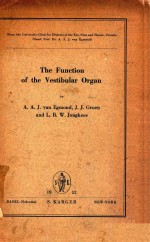 THE FUNCTION OF THE VESTIBUL<em>A</em>R ORG<em>A</em>N