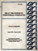 <em>H</em>EAT TRANSFER IN INDUSTRIAL FURNACES ANNUAL REPORT(April 1992-Marc<em>h</em> 1993)