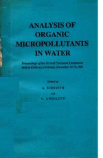 <em>ANALYSIS</em> <em>OF</em> ORGANIC MICROPOLLUTANTS IN WATER