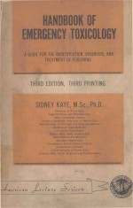 HANDBOOK <em>OF</em> EMERGENCY TOXICOLOGY THIRD <em>EDITION</em>