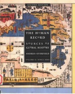 THE HUM<em>A</em>N RECORD  SOURCES <em>OF</em> GLOB<em>A</em>L <em>HISTORY</em>  <em>SECOND</em> <em>EDITION</em>