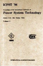 ICPST'94 Proceed<em>in</em>gs <em>of</em> the <em>In</em>ternational Conference on Power System Technology October 18-21，1994.B