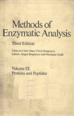 <em>METHODS</em> <em>OF</em> ENZYMATIC <em>ANALYSIS</em> THRID EDITION VOLUME IX