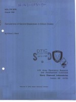 CALCULATIONS <em>OF</em> SECOND BREAKDOWN <em>IN</em> SILICON DIODES