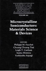 Microcrystallin Semiconductors:<em>Materials</em> <em>Science</em> & Devices Symposium held November 30-December 4