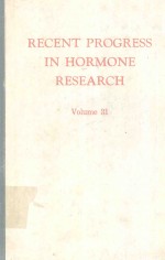 RECENT PROGRESS <em>IN</em> HORMONE RESEARCH VOLUME 31